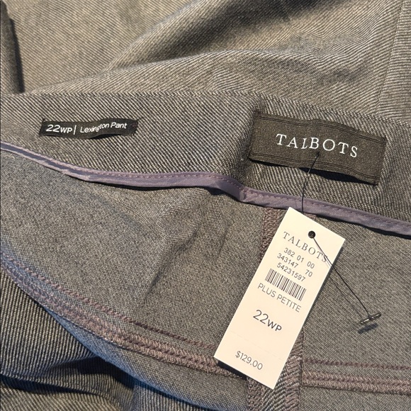 TALBOTS NWT “The Lexington Pant” Cropped Pants in Brown/Gray Size 22WP -- NWT - Picture 10 of 10